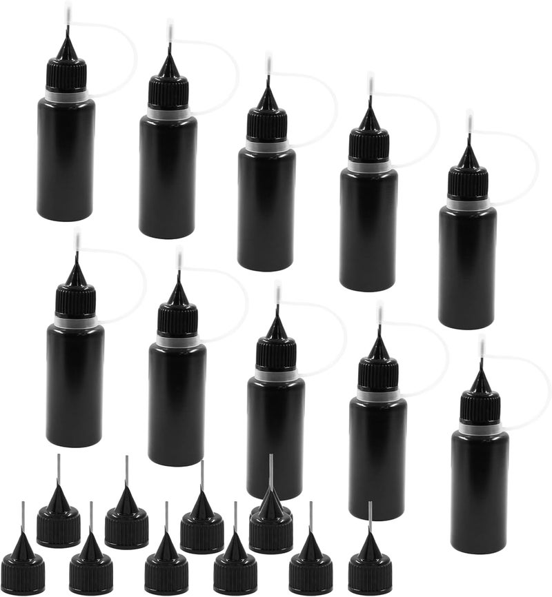 Bivethoi Precision Tip Applicator Bottle,15ml Glue Applicator Bottles, 10 PCS Plastic Needle Tip Squeeze Bottle for Quilling, DIY Paint, Acrylic Painting, Craft, Alcohol Ink and Multi-Purpose Use. - Image 1